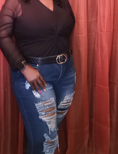 Load image into Gallery viewer, Plus Size | Rip N Strips Jeans