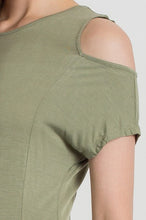 Load image into Gallery viewer, Knit Cold Shoulder Loose Fit Top - spazz26