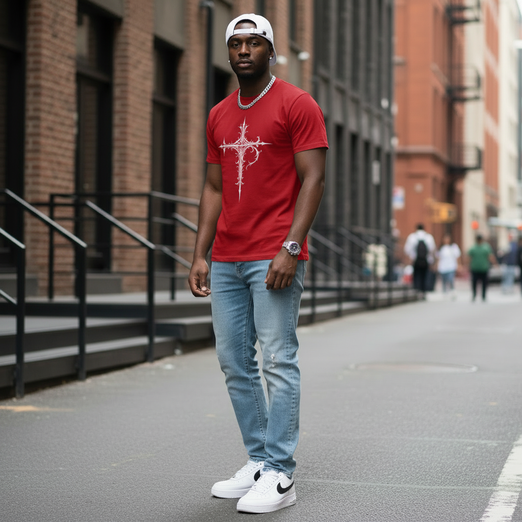 Sacred Geometry Cross T-shirt