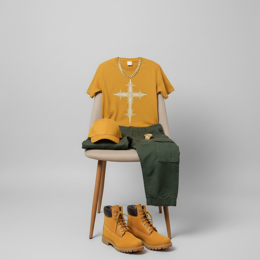 Sacred Geometry Cross T-shirt