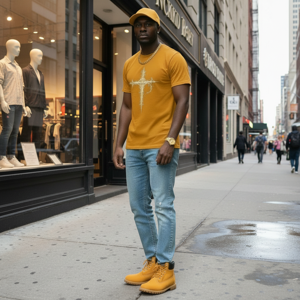 Sacred Geometry Cross T-shirt