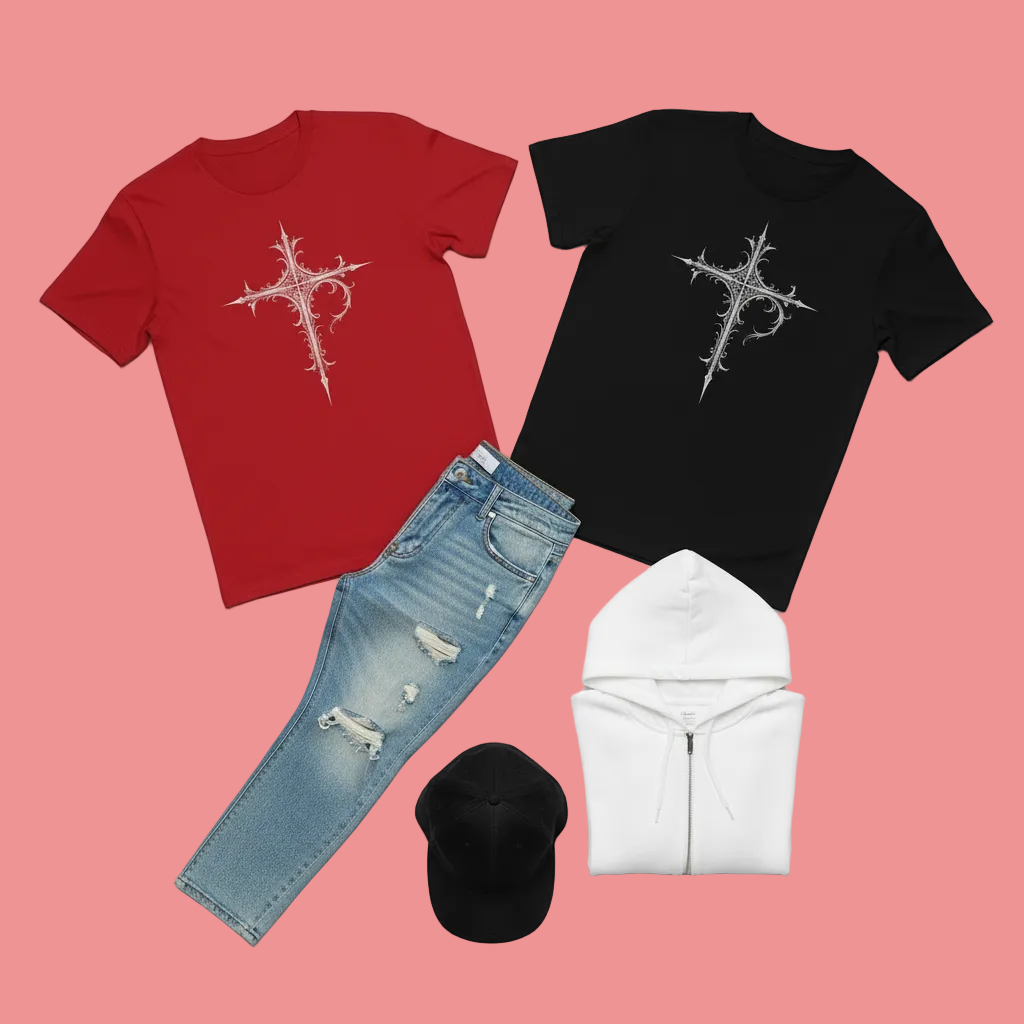 Sacred Geometry Cross T-shirt