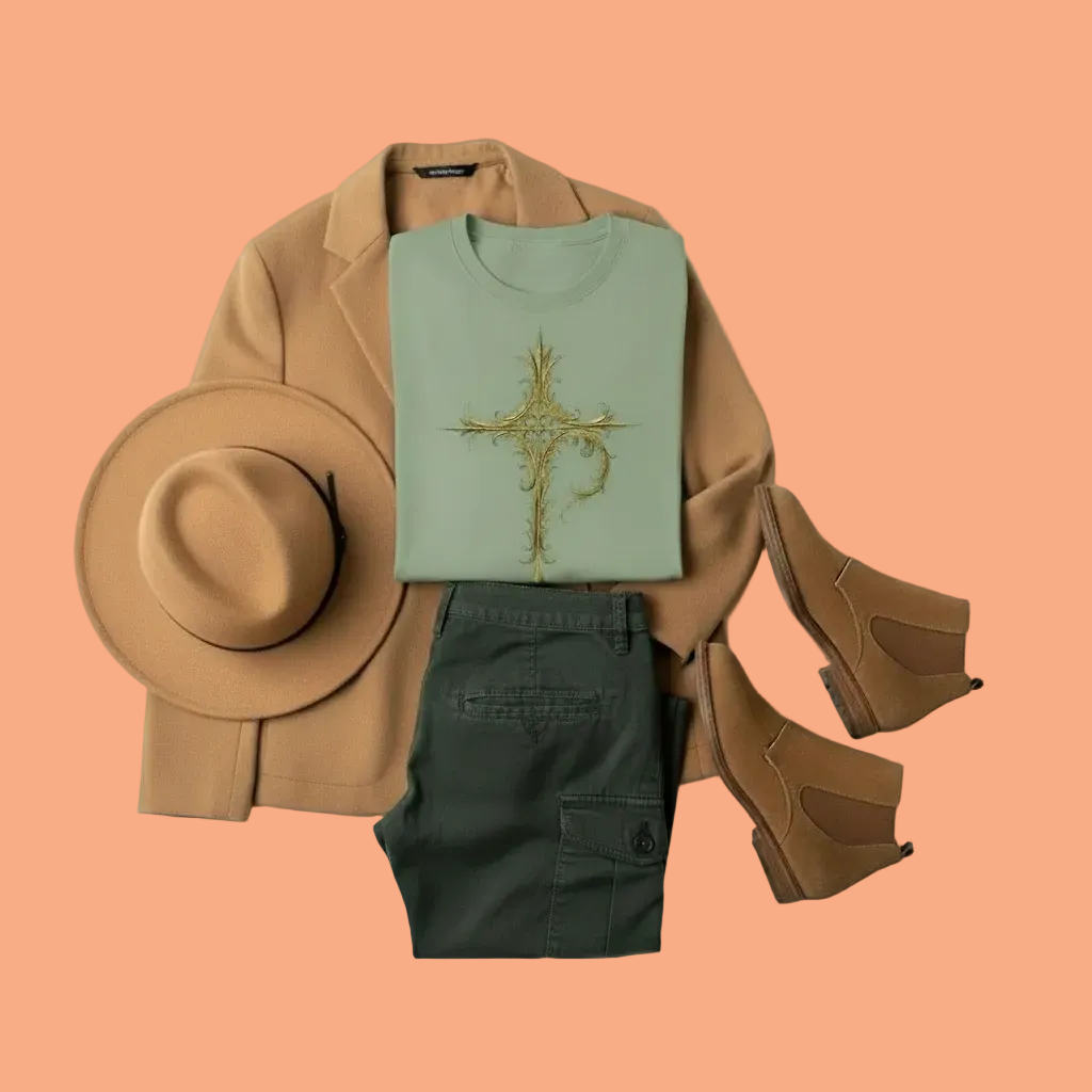 Sacred Geometry Cross T-shirt