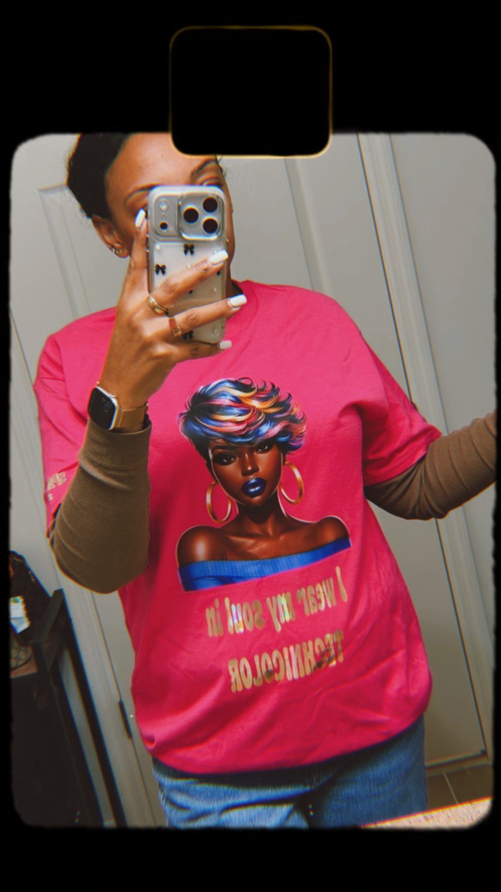 Graphic T-shirt "I Wear My Soul In Technicolor"