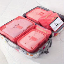 Load image into Gallery viewer, 7 PC Vibrant Travel Storage Bag Set
