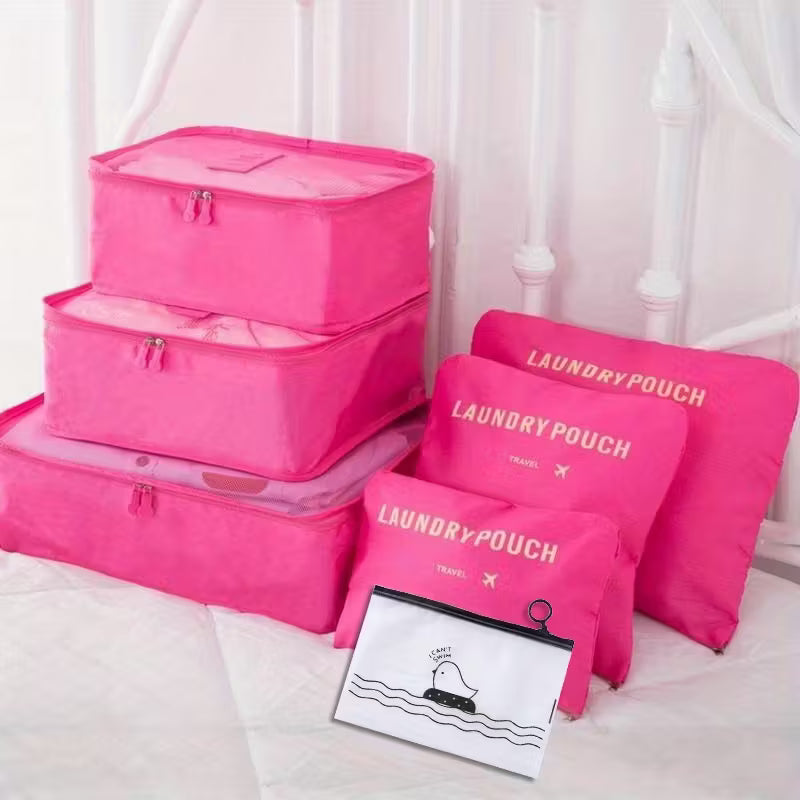 7pcs Vibrant Travel Storage Bag Set