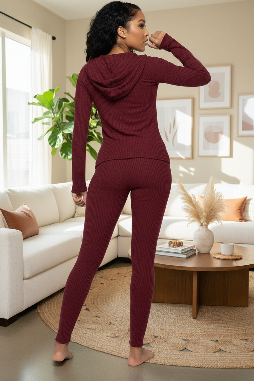 LADY LELE 3 PIECE HOODIE JOGGER SET | 2 COLORS