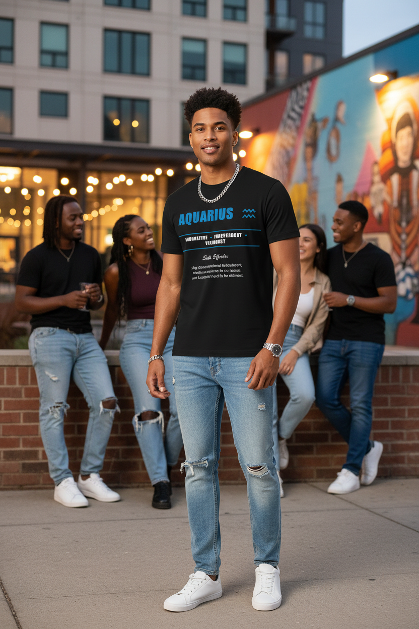 Aquarius T- Shirt With Funny Truth