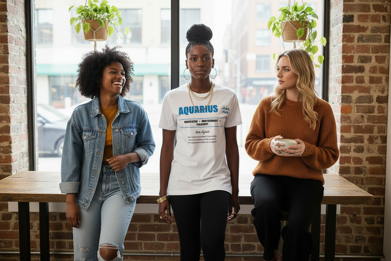 Aquarius T- Shirt With Funny Truth