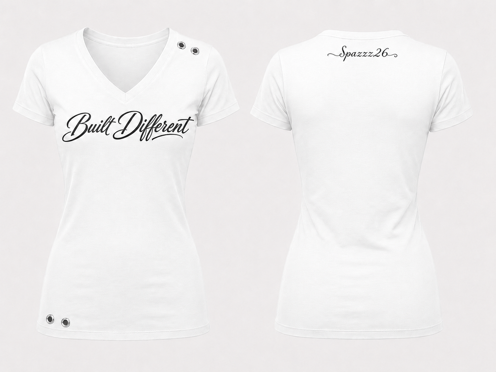 Built Different Statement V-Neck Tee