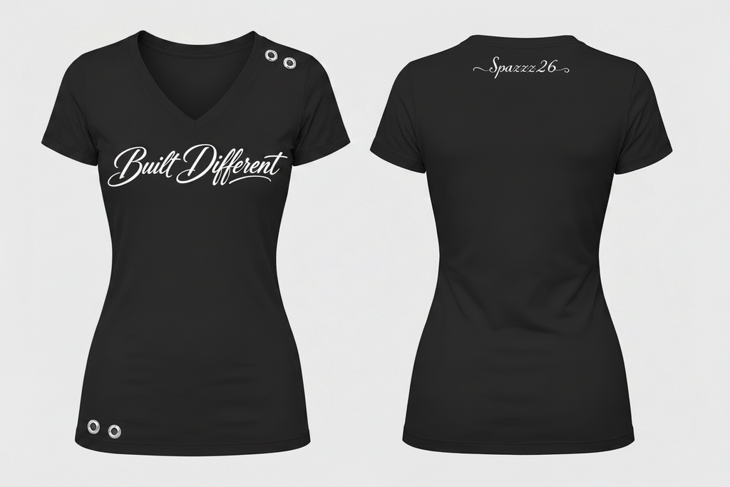 Built Different Statement V-Neck Tee