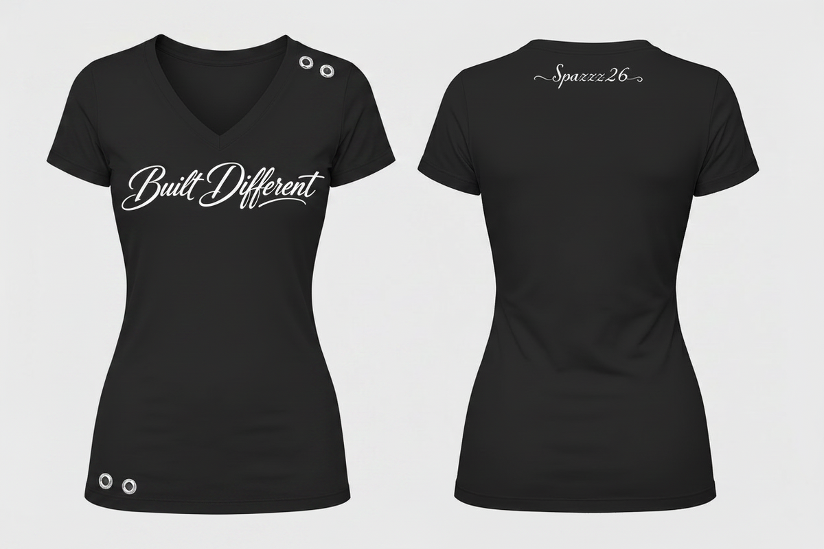 Built Different Statement V-Neck Tee