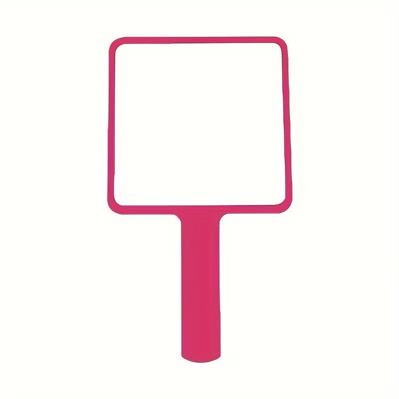 Small handheld square mirror