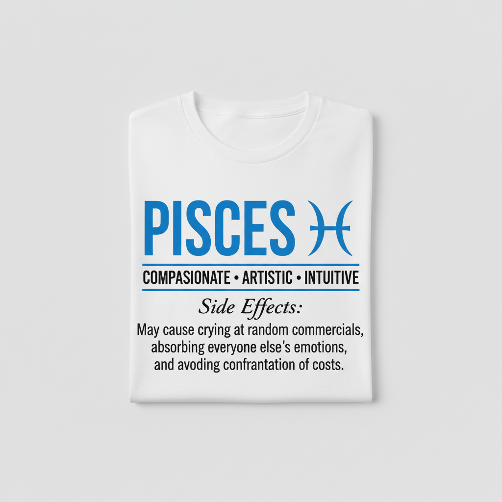 Pisces T Shirt with Funny Truth