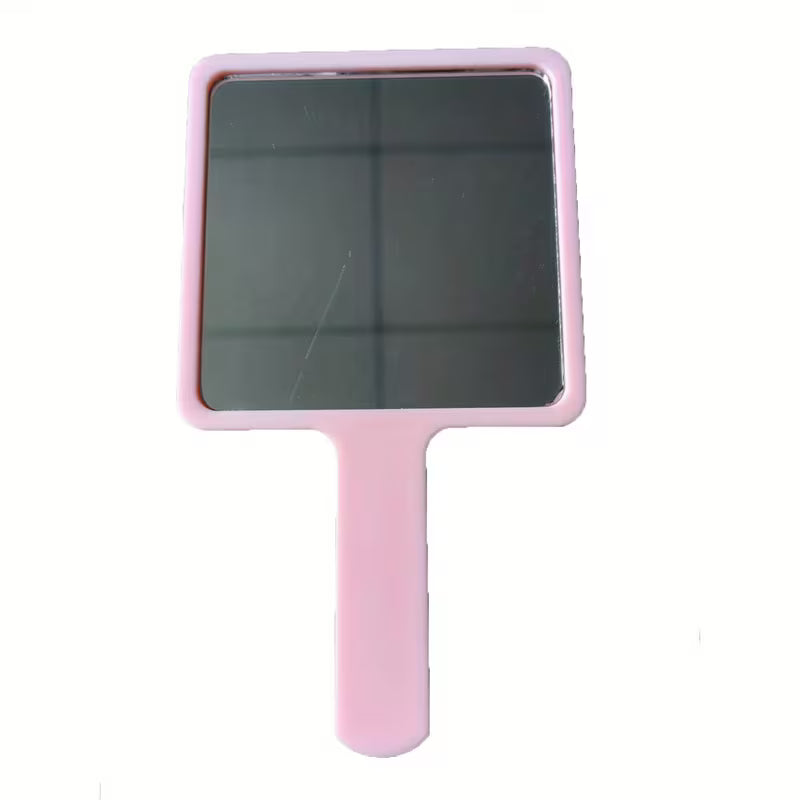 Small handheld square mirror