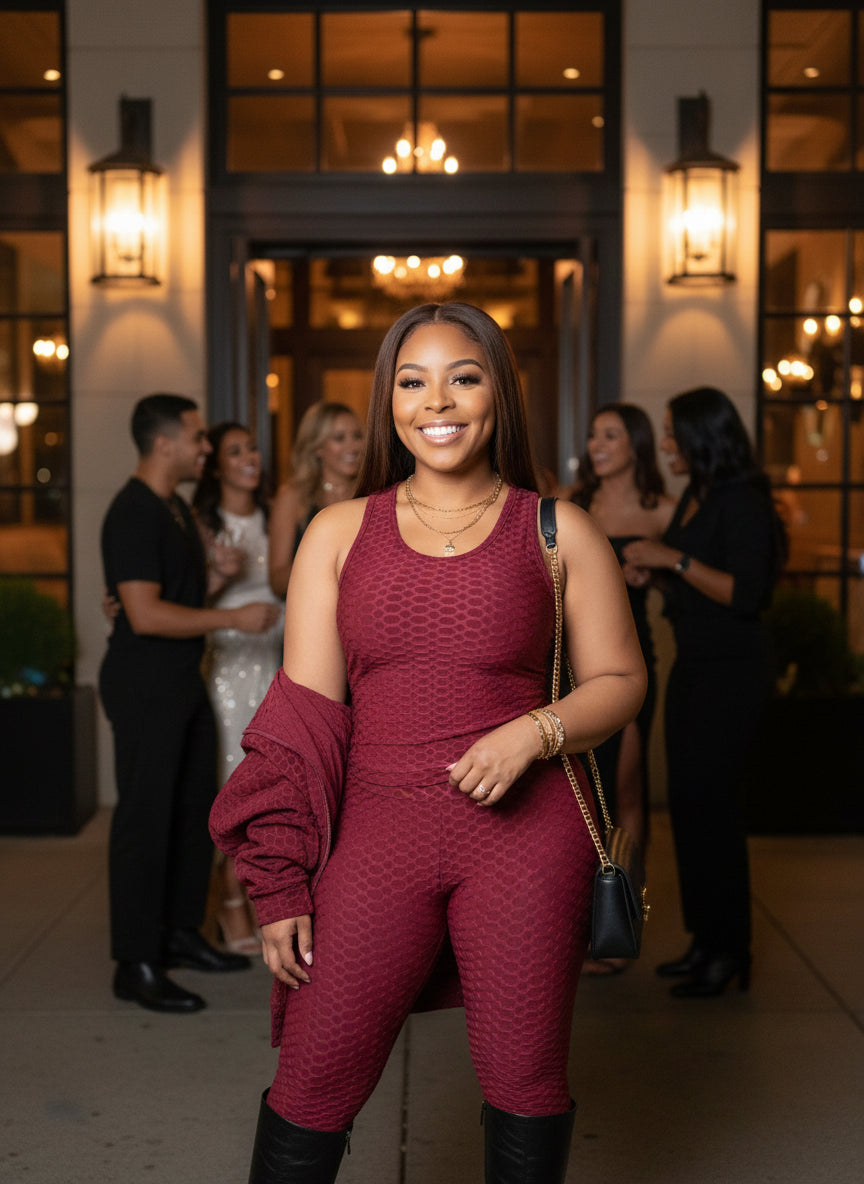 LADY LELE 3 PIECE HOODIE JOGGER SET | 2 COLORS