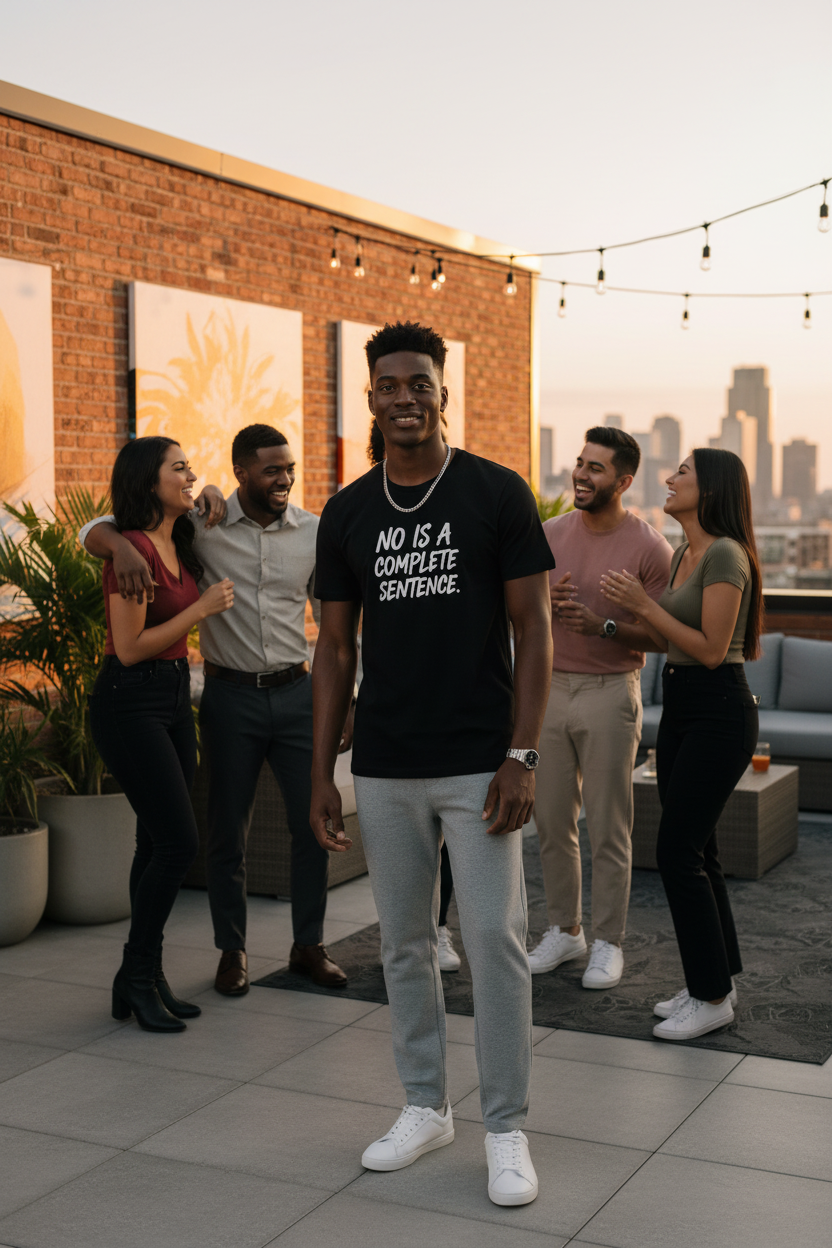 NO IS A COMPLETE SENTENCE T SHIRT