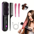 Portable Wireless Hair Straightener Comb