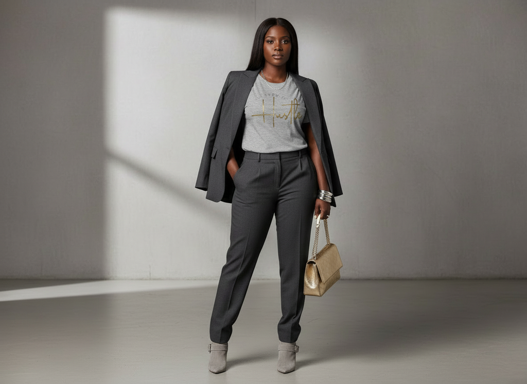 All She Knows Is HUSTLE T- Shirt