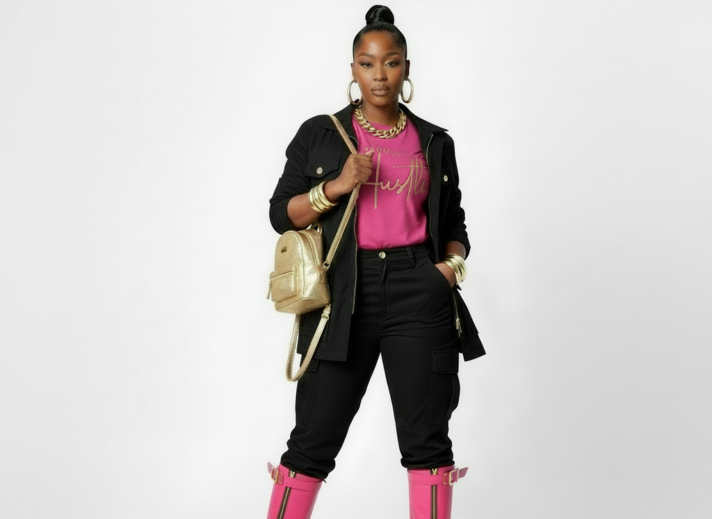 All She Knows Is HUSTLE T- Shirt