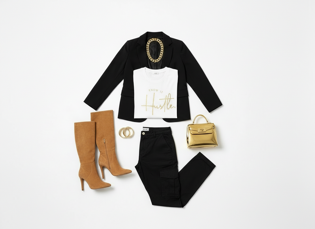 All She Knows Is HUSTLE T- Shirt