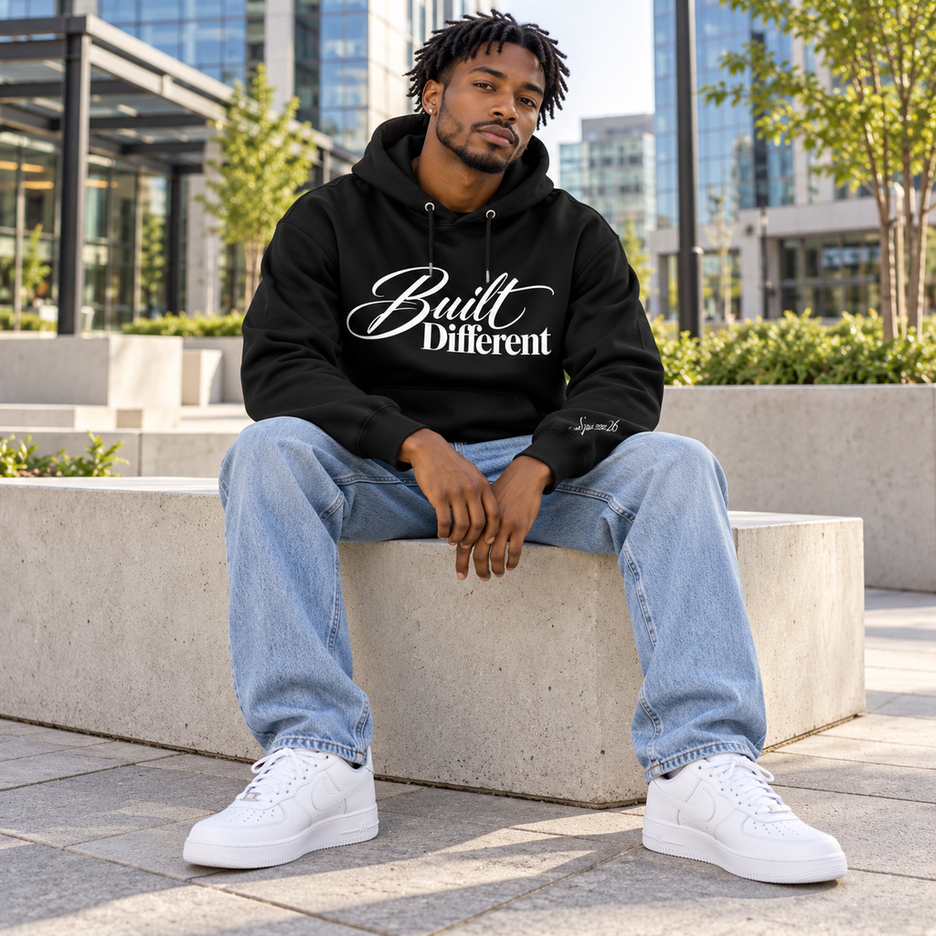 Built Different Men’s Heavyweight Hoodie