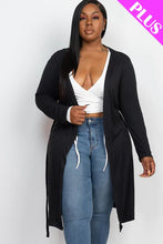 Load image into Gallery viewer, 3 COLORS | PLUS SIZE | Long Sleeves Belted Cardigan
