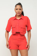 Load image into Gallery viewer, 4 COLORS | Keepin&#39; It Pushin 2 Pc Cargo Short Set
