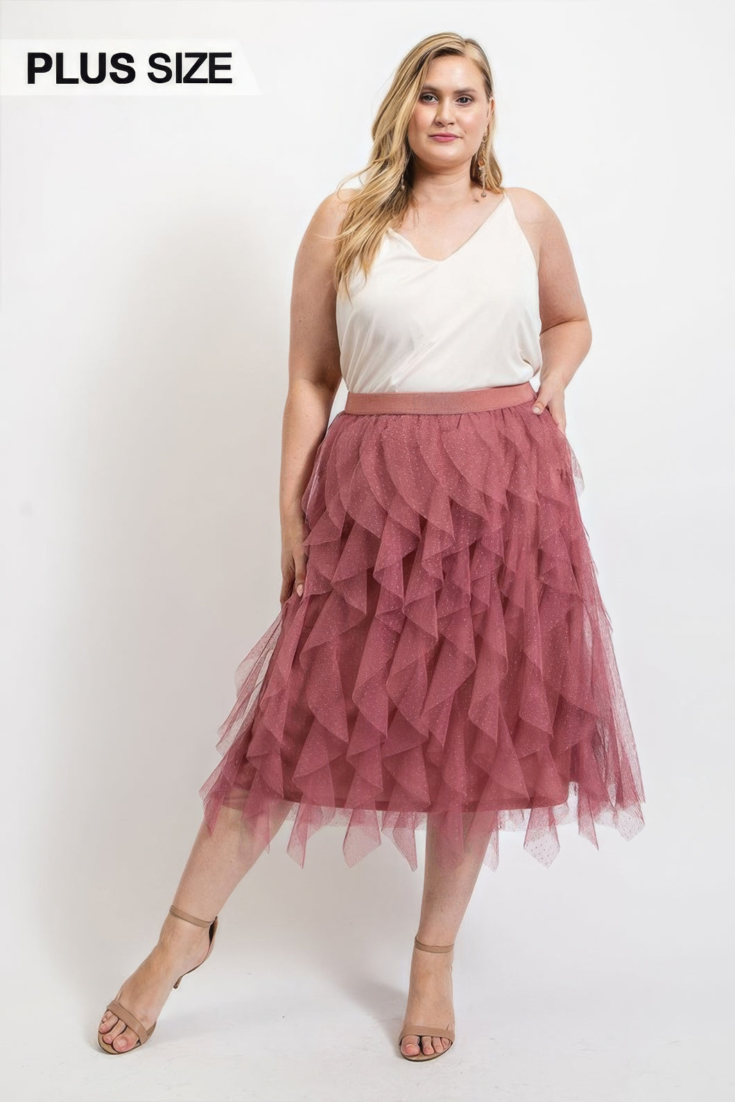 Plus Size | Tulle Twirl Girl Ruffle Skirt