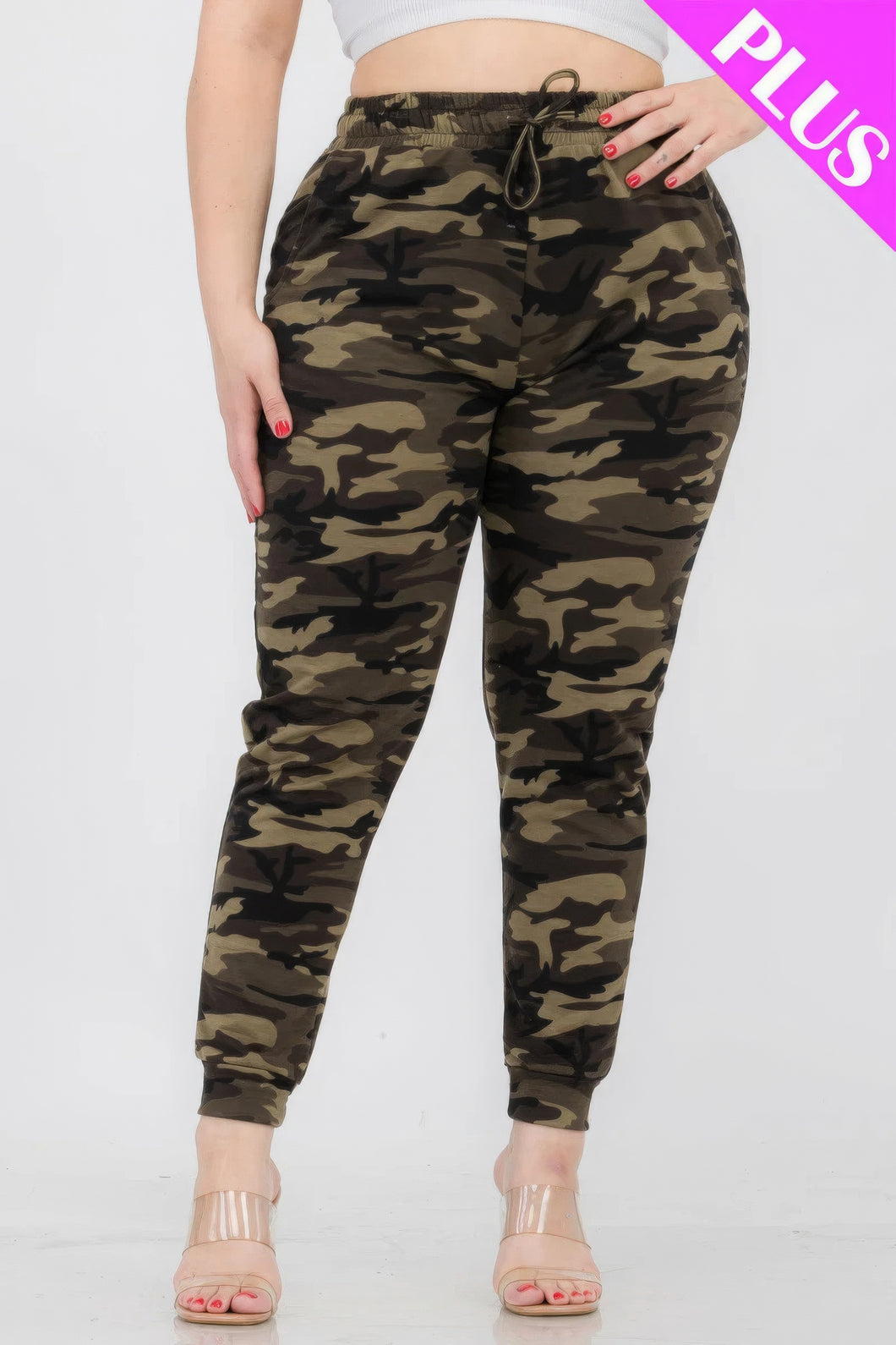 Plus Size/ Camo Jogger Pant