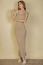 Load image into Gallery viewer, Ribbed Mermaid Hem Camisole Maxi Dress
