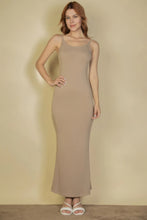 Load image into Gallery viewer, Ribbed Mermaid Hem Camisole Maxi Dress
