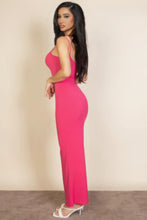 Load image into Gallery viewer, Ribbed Mermaid Hem Camisole Maxi Dress
