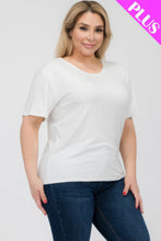 Load image into Gallery viewer, Plus Size Basic Short Sleeve T-shirt
