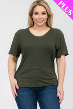 Load image into Gallery viewer, Plus Size Basic Short Sleeve T-shirt
