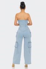 Load image into Gallery viewer, Stretch Denim Jumpsuit
