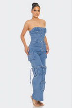 Load image into Gallery viewer, Stretch Denim Jumpsuit
