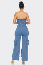 Load image into Gallery viewer, Stretch Denim Jumpsuit
