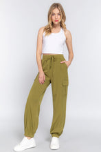 Load image into Gallery viewer, Light Weight Stretch Woven Cargo Jogger Pants
