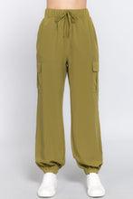 Load image into Gallery viewer, Light Weight Stretch Woven Cargo Jogger Pants
