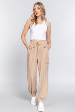 Load image into Gallery viewer, Light Weight Stretch Woven Cargo Jogger Pants
