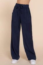 Load image into Gallery viewer, Elastic Waist Tencel Long Pants
