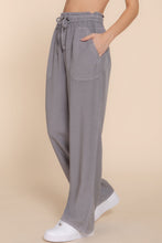 Load image into Gallery viewer, Elastic Waist Tencel Long Pants
