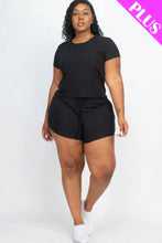 Load image into Gallery viewer, Plus Size | Ribbed Short Sleeve  Set
