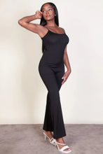 Load image into Gallery viewer, Ribbed sleeveless wide leg jumpsuit
