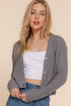 Load image into Gallery viewer, All above the waiste crop cardigan
