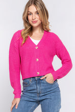 Load image into Gallery viewer, All above the waiste crop cardigan
