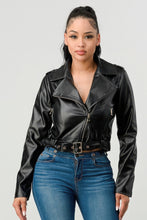 Load image into Gallery viewer, Pu Leather Jacket
