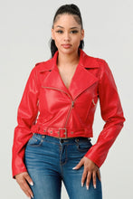 Load image into Gallery viewer, Pu Leather Jacket
