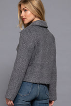 Load image into Gallery viewer, Long Slv Teddy Fleece Short Jacket
